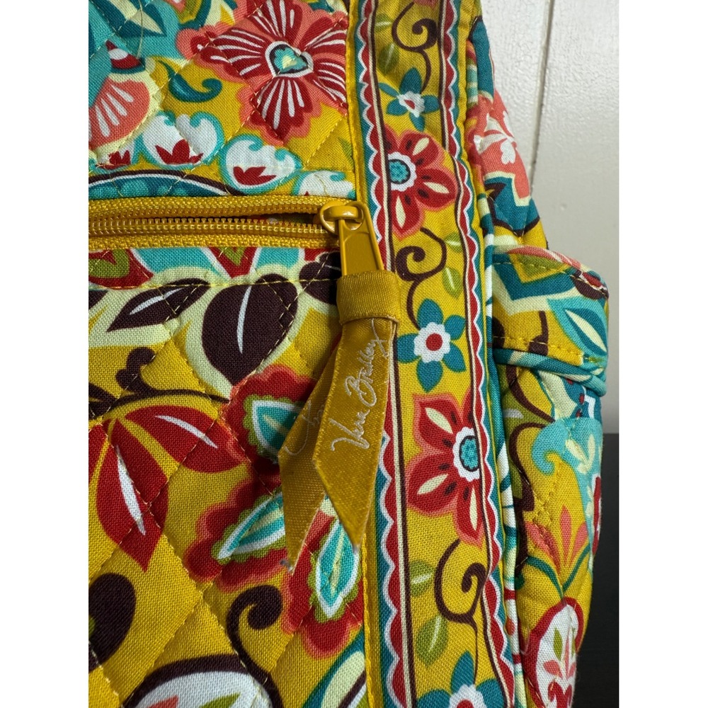 Vera Bradley Shoulder Bag Women's Floral Quilted Crossbody Small Wristlet Inside - Picture 2 of 16